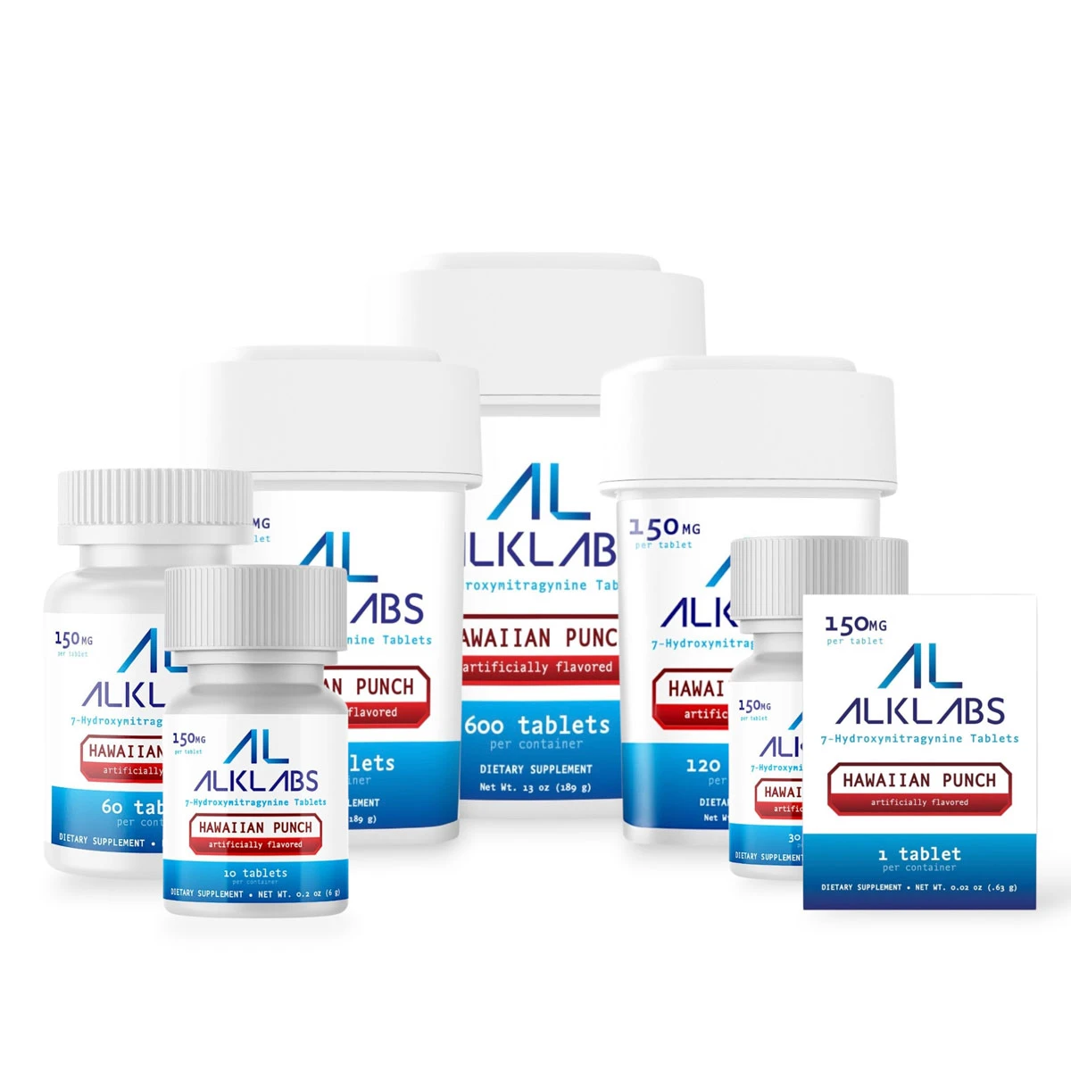 AlkLabs 7 Hydroxymitragynine Hawaiian Punch 150mg Tablet Set 45475